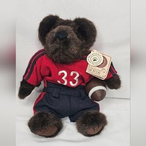 Vintage Boyds Bears “T.D. Gridiron” Plush Football Player 10” Brown Bear
